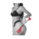 Sex And Mischief Amor Crop Red Black Heart Crop