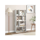 4 Tier Geometric Bookshelf With 8 Cube Storage Organizer
