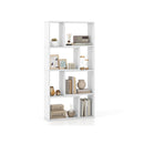 4 Tier Geometric Bookshelf With 8 Cube Storage Organizer