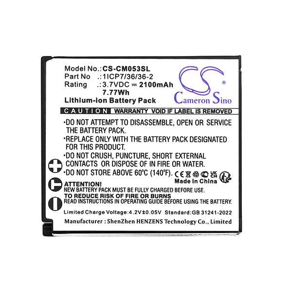 Cameron Sino Cs Cm053Sl 2100Mah Battery For Custom Battery Pack