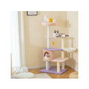 Multi Level Cute Cat Tree With Sisal Covered Scratching Posts