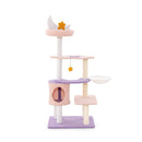 Multi Level Cute Cat Tree With Sisal Covered Scratching Posts