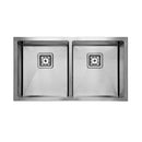 Dante Stainless Steel Kitchen Sink 800mm Double Bowl