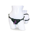 Sex And Mischief Strap On Silicone Dildo Kit Black Purple Adjustable