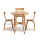 Wooden Dining Table And Chairs Dining Set 100Cm Table With 4 Chairs