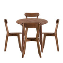 Wooden Dining Table And Chairs Dining Set 100Cm Table With 4 Chairs