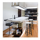 3 Pieces High Bar Table Stools Set With Stylish Design White