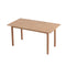 140Cm Wooden Dining Table For Kitchen Cafe Restaurant Rectangle