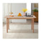 140Cm Wooden Dining Table For Kitchen Cafe Restaurant Rectangle