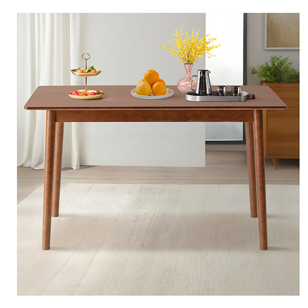 140Cm Wooden Dining Table For Kitchen Cafe Restaurant Rectangle
