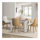 Dining Table And Chair Set With Wooden Frame Dining Chair With Pu Leather Cover