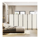 6 Panel Folding Room Divider With Lockable Wheels
