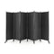 6 Panel Folding Room Divider With Lockable Wheels
