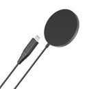CHOETECH T518-BK15W Removable Fast Wireless Magenetic Charger for iPhone12/13/14/15 & More with 1M Cable