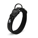 Heavy Duty Reflective Dog Collar Black
