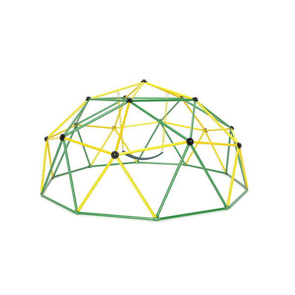 3M Kids Climbing Dome With Swing Outdoor Jungle Gym Climber Green