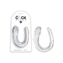King Cock Clear Double Trouble Penetration Dong