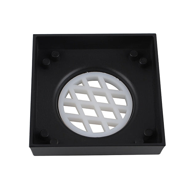 115X115Mm Bathroom Brass Smart Tile Insert Floor Waste Shower Grate