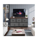 5 Drawer Storage Organizer Unit With Sturdy Iron Frame