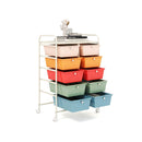 10 Drawer Storage Cart With Universal Wheels And Removable Drawer