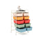 10 Drawer Storage Cart With Universal Wheels And Removable Drawer