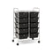 10 Drawer Storage Cart With Universal Wheels And Removable Drawer