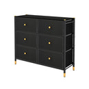 Fabric Dresser Tower With 6 Drawers For Living Room Closet