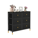 Fabric Dresser Tower With 6 Drawers For Living Room Closet