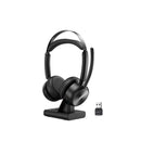 Emeet Geniuscall Hs80 Wireless On Ear Headset With Charging Base
