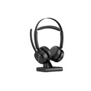 Emeet Geniuscall Hs80 Wireless On Ear Headset With Charging Base