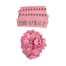 Cattle Number Ear Tag 5X2Cm Set Mini Pink Cow Sheep Pig Livestock