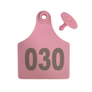 Cattle Number Ear Tag 5X2Cm Set Mini Pink Cow Sheep Pig Livestock