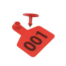 Cattle Number Ear Tags 5X4Cm Set Small Red Pig Goat Livestock Label