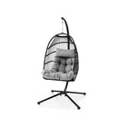 Hanging Swing Egg Chair With Stand And Cozy Head Pillow