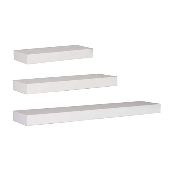 Floating Shelf Set Of 3 White