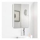 EKKIO Bathroom Vanity Mirror With Single Door Storage Cabinet White