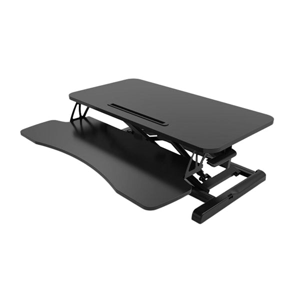Adjustable Standing Desk Riser With Gas Spring Black