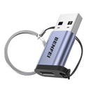BENFEI 407GY USB Type-A to USB-C Adapter Male to Female Supporting 5V 3A Charging and 10Gbps Data Transmit