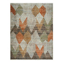 Emma Tiled Rust Rug
