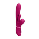 Vive Ena Pink 25 Cm Thrusting Vibrator With Air Wave Stimulator