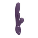 Vive Ena Pink 25 Cm Thrusting Vibrator With Air Wave Stimulator