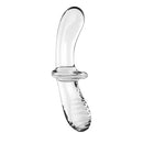 Satisfyer Double Crystal Clear Glass Double Ended Dildo