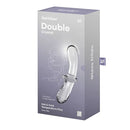 Satisfyer Double Crystal Clear Glass Double Ended Dildo
