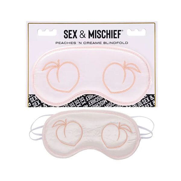 Sex And Mischief Peaches N Creame Blindfold Peach Eyemask