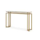 120 Cm Faux Marble Top Console Table With Anti Toppling Kit