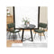 Set Of 2 Faux Leather Upholstered Dining Chair With Padded Backrest