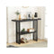 Faux Marble Sofa Table With Faux Marble Tabletop