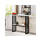 Faux Marble Sofa Table With Faux Marble Tabletop