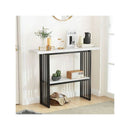 Faux Marble Sofa Table With Faux Marble Tabletop