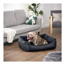 90Cm Dog Sofa Bed With Removable Washable Cover Dark Grey